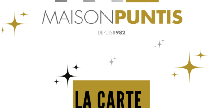 La carte festive maison puntis 2024